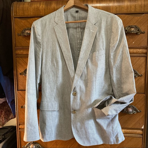 J. Crew Other - J. Crew Ludlow Pinstripe Blazer Somelos Linen blnd